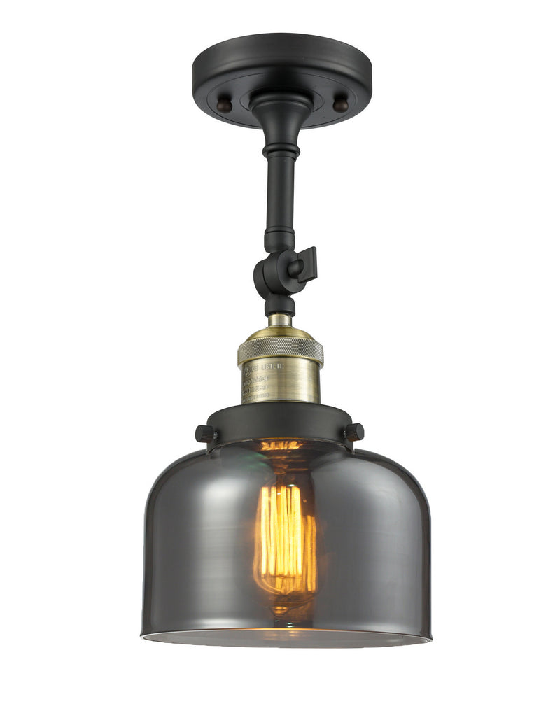 Innovations 201F-BAB-G73-LED LED Semi-Flush Mount, Black Antique Brass