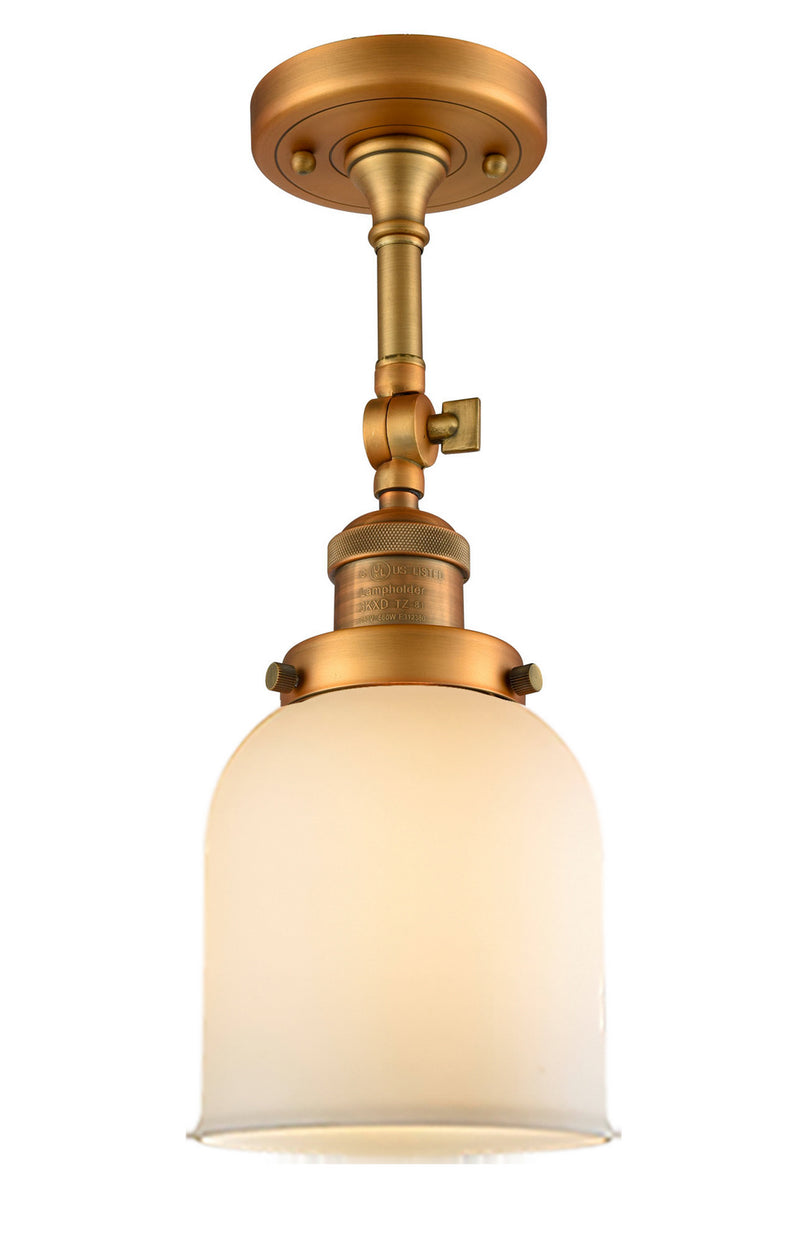 Innovations 201F-BB-G51-LED LED Semi-Flush Mount, Brushed Brass