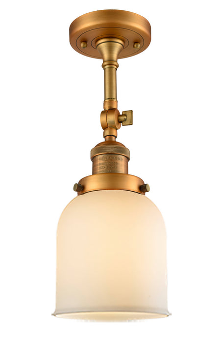 Innovations 201F-BB-G51-LED LED Semi-Flush Mount, Brushed Brass
