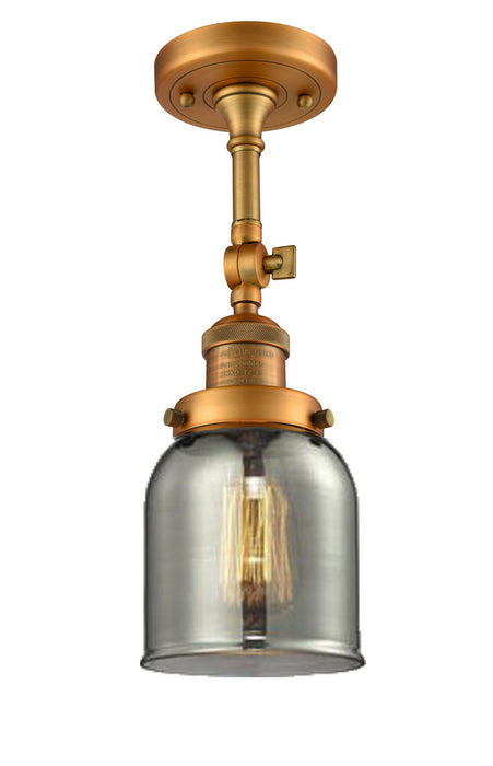 Innovations 201F-BB-G53-LED LED Semi-Flush Mount, Brushed Brass