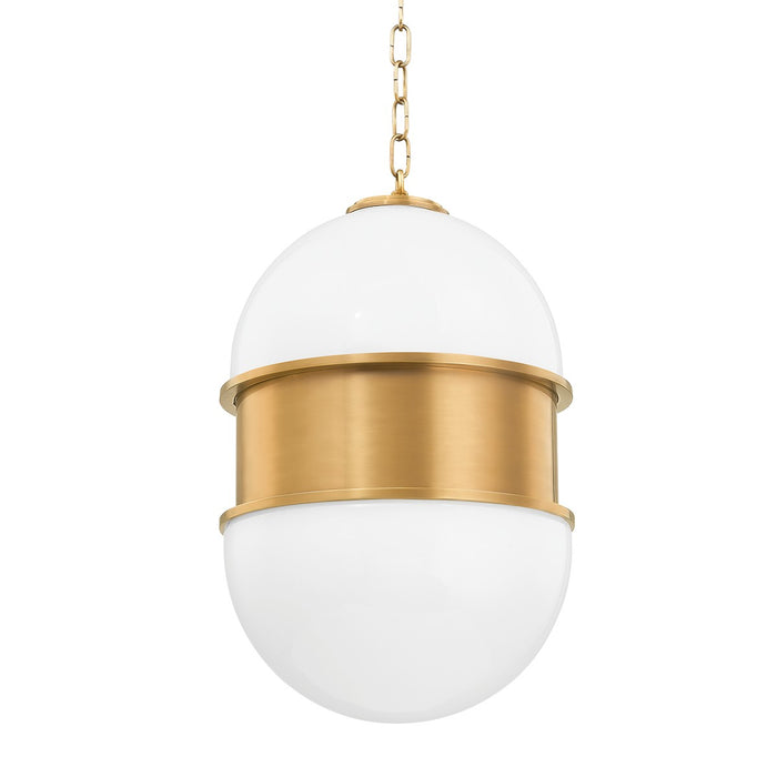 Corbett Lighting 272-42-VB Two Light Pendant, Vintage Brass