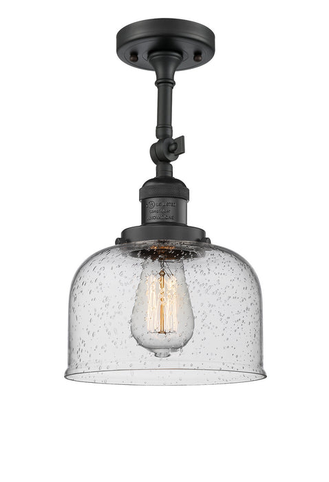 Innovations 201F-BK-G74-LED LED Semi-Flush Mount, Matte Black