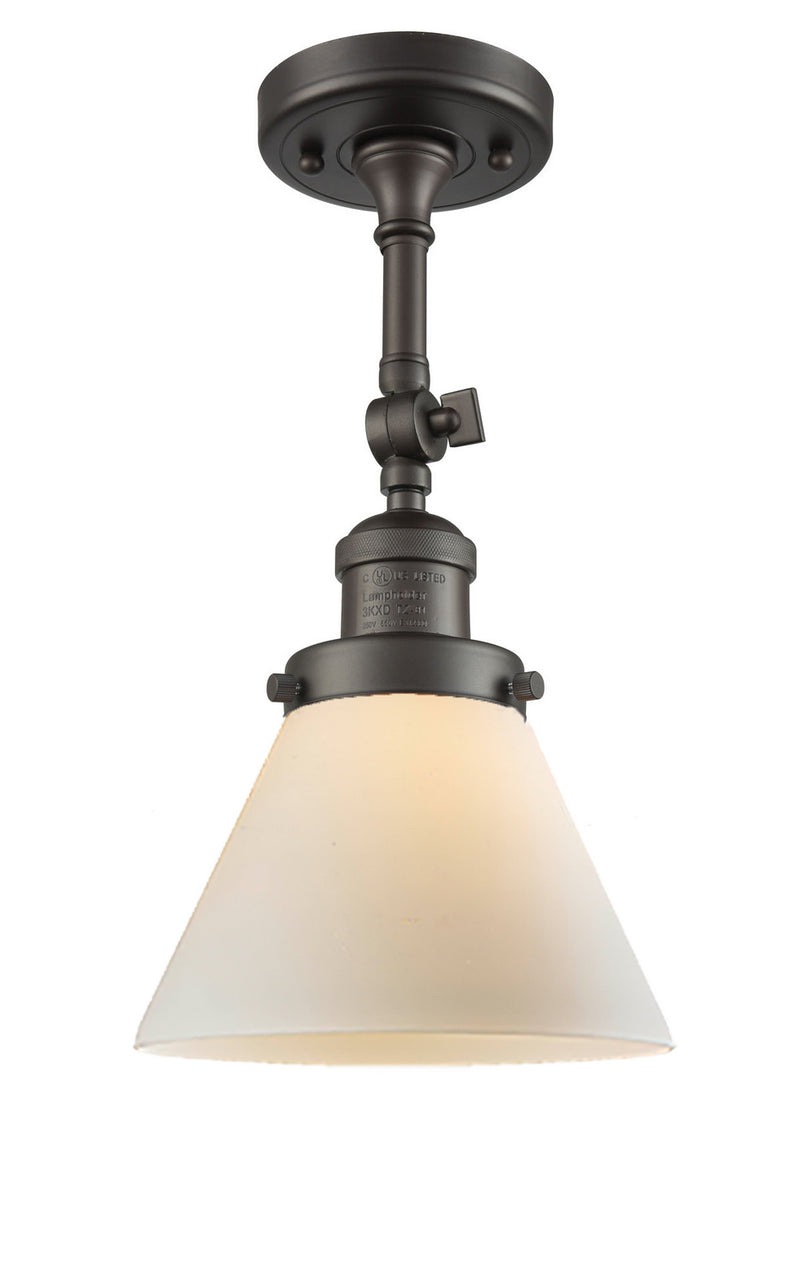 Innovations 201F-OB-G41-LED LED Semi-Flush Mount, Oil Rubbed Bronze