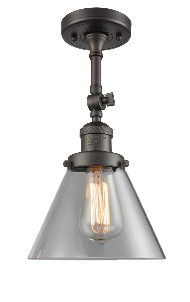Innovations 201F-OB-G42-LED LED Semi-Flush Mount, Oil Rubbed Bronze