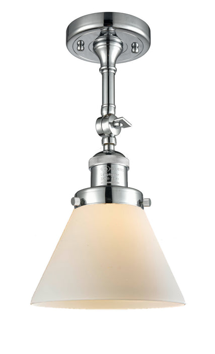 Innovations 201F-PC-G41-LED LED Semi-Flush Mount, Polished Chrome