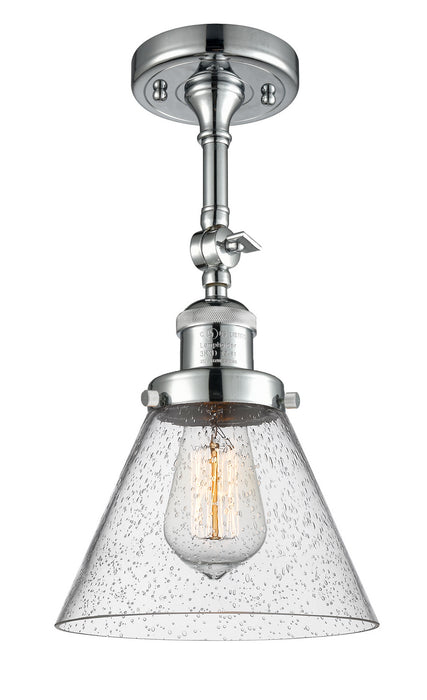 Innovations 201F-PC-G44-LED LED Semi-Flush Mount, Polished Chrome