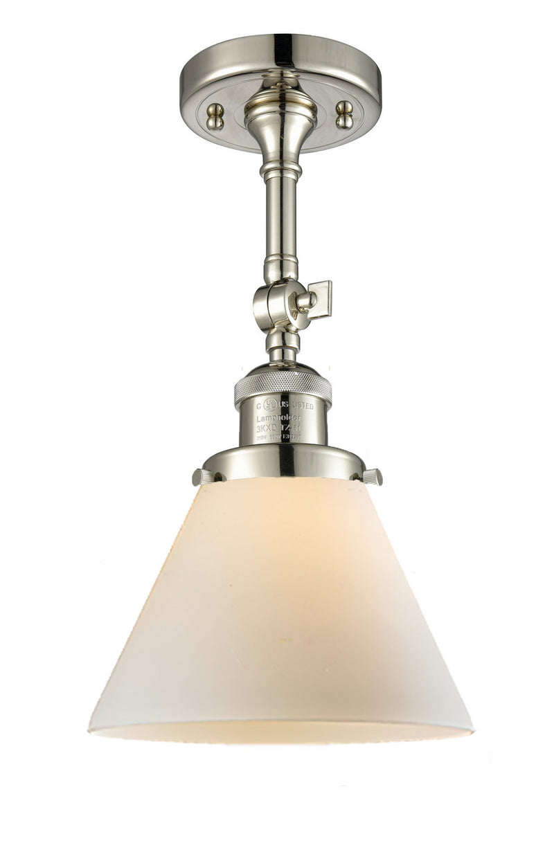 Innovations 201F-PN-G41-LED LED Semi-Flush Mount, Polished Nickel