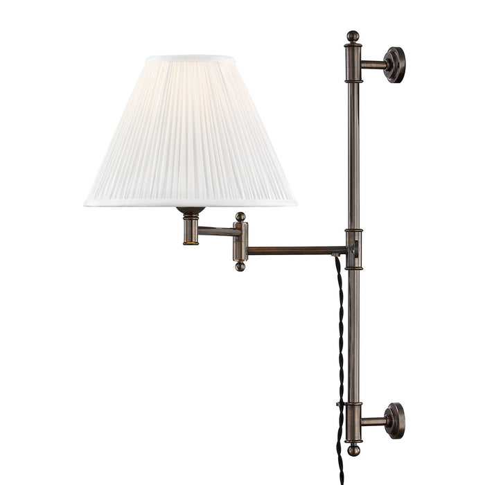 Hudson Valley MDS104-DB One Light Wall Sconce, Distressed Bronze