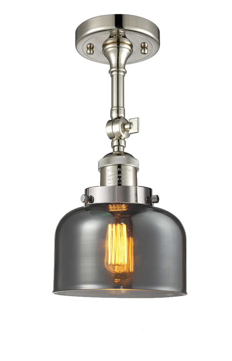 Innovations 201F-PN-G73-LED LED Semi-Flush Mount, Polished Nickel