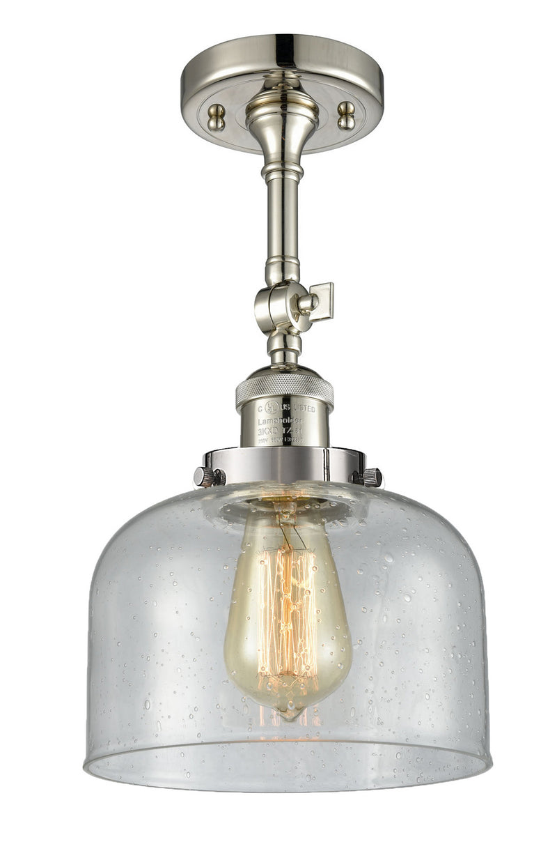 Innovations 201F-PN-G74-LED LED Semi-Flush Mount, Polished Nickel