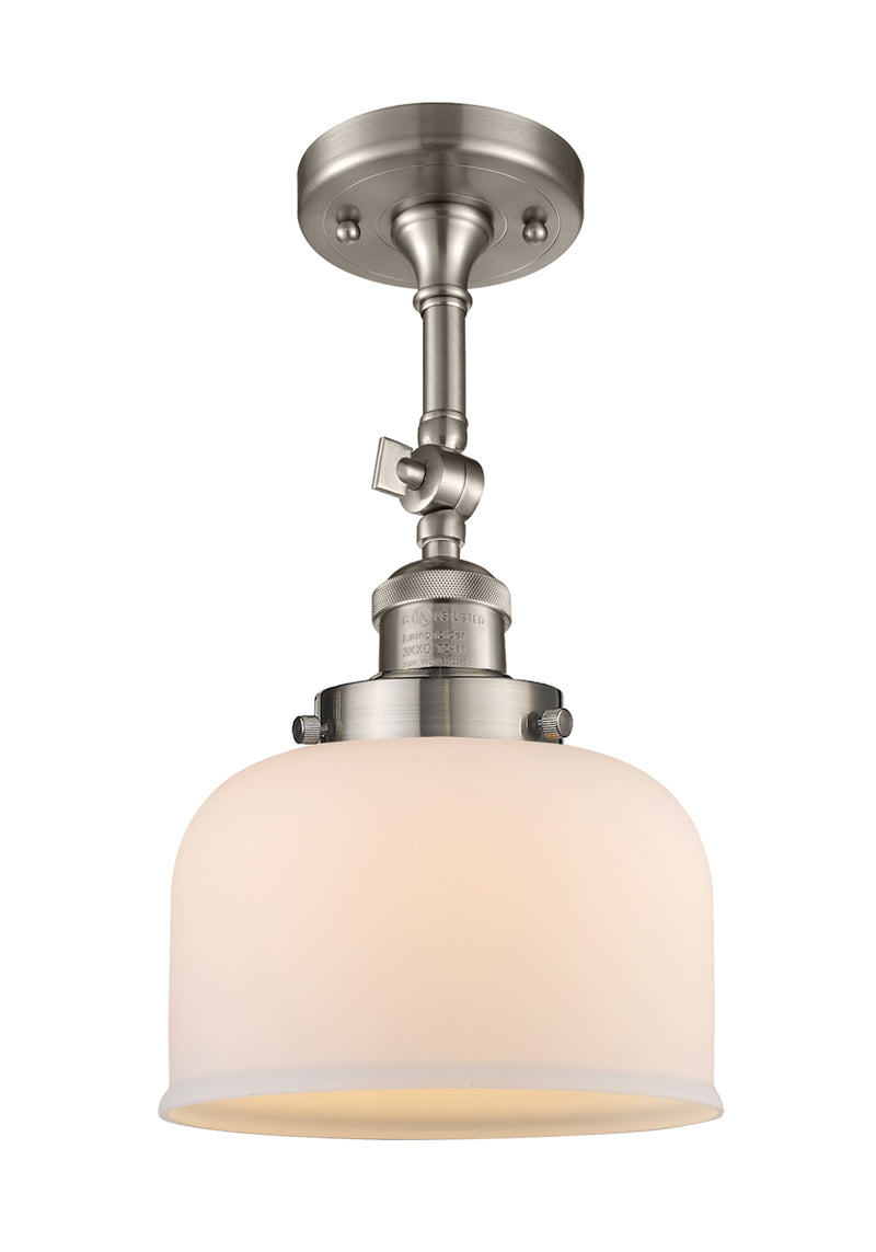 Innovations 201F-SN-G71-LED LED Semi-Flush Mount, Brushed Satin Nickel