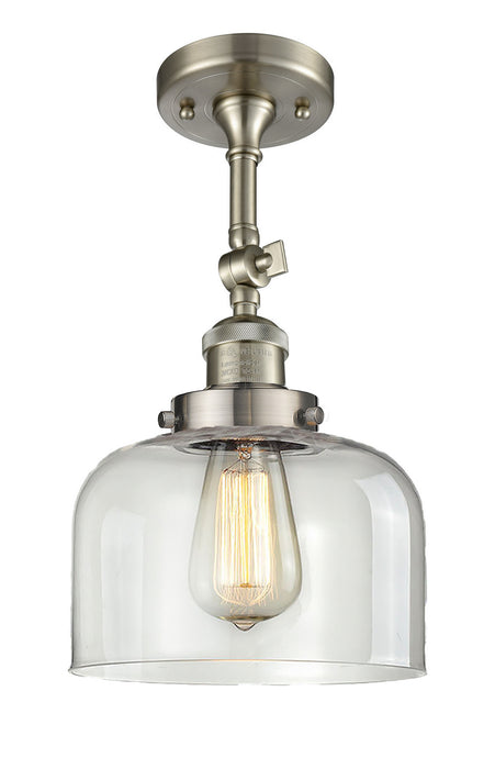 Innovations 201F-SN-G72-LED LED Semi-Flush Mount, Brushed Satin Nickel