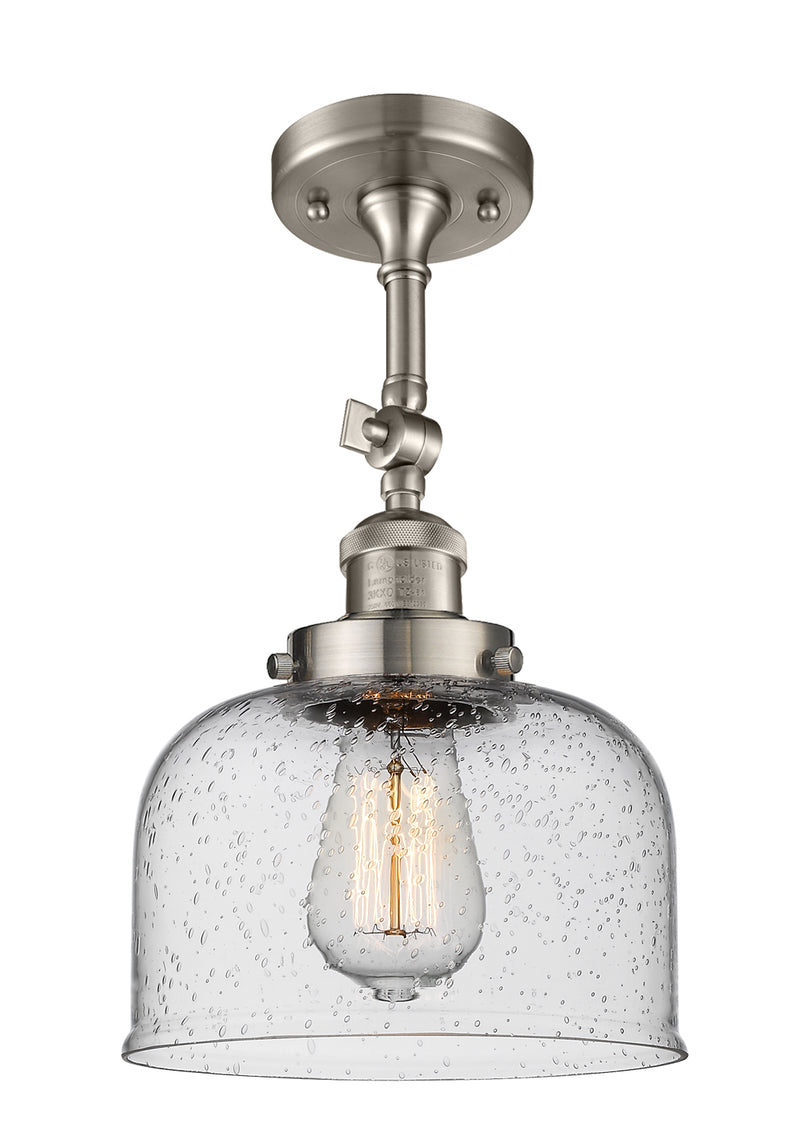Innovations 201F-SN-G74-LED LED Semi-Flush Mount, Brushed Satin Nickel