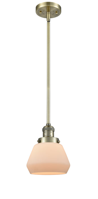 Innovations 201S-AB-G171 One Light Mini Pendant, Antique Brass