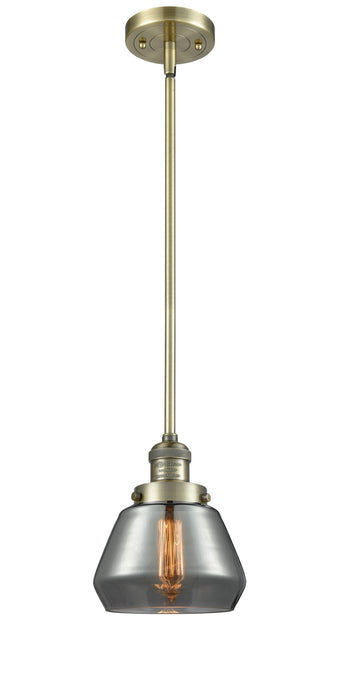Innovations 201S-AB-G173 One Light Mini Pendant, Antique Brass