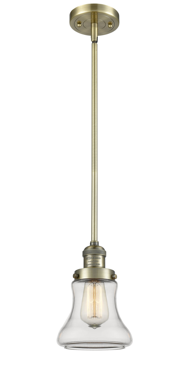 Innovations 201S-AB-G192 One Light Mini Pendant, Antique Brass