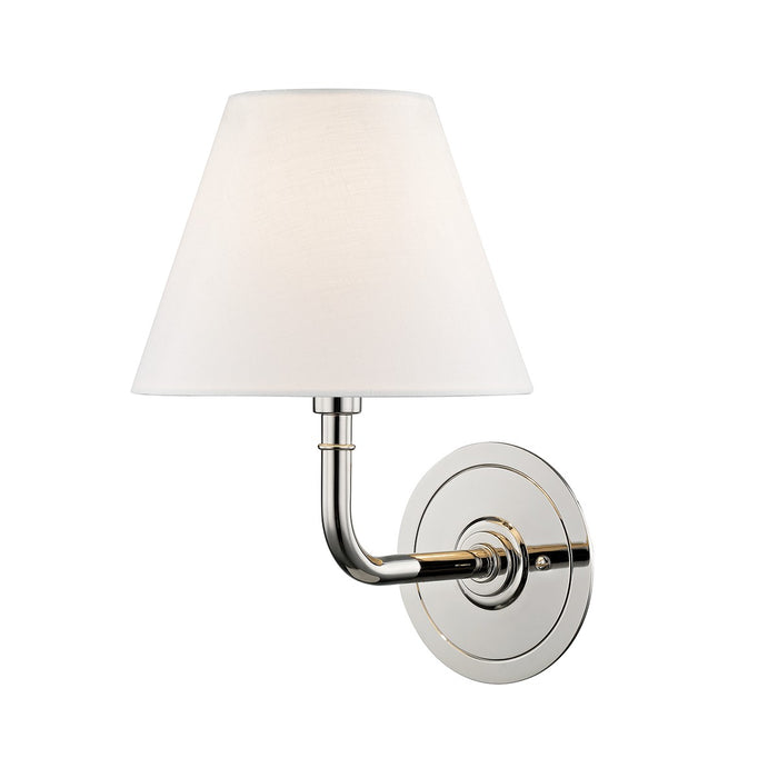 Hudson Valley MDS600-PN One Light Wall Sconce, Polished Nickel
