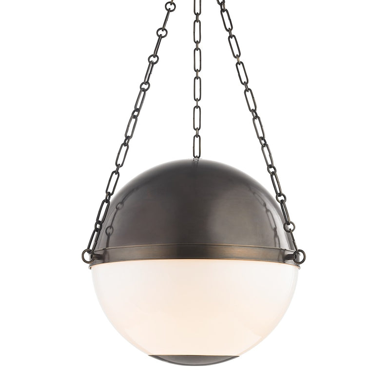 Hudson Valley MDS751-DB Three Light Pendant, Distressed Bronze