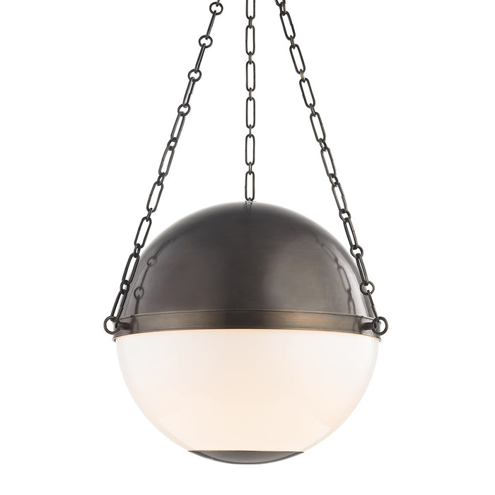 Hudson Valley MDS751-DB Three Light Pendant, Distressed Bronze