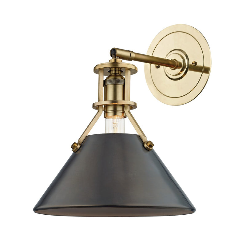 Hudson Valley MDS950-ADB One Light Wall Sconce, Aged/Antique Distressed Bronze