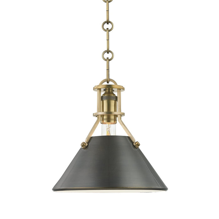 Hudson Valley MDS951-ADB One Light Pendant, Aged/Antique Distressed Bronze