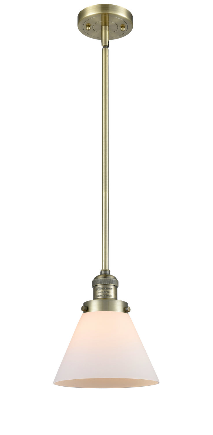 Innovations 201S-AB-G41 One Light Mini Pendant, Antique Brass