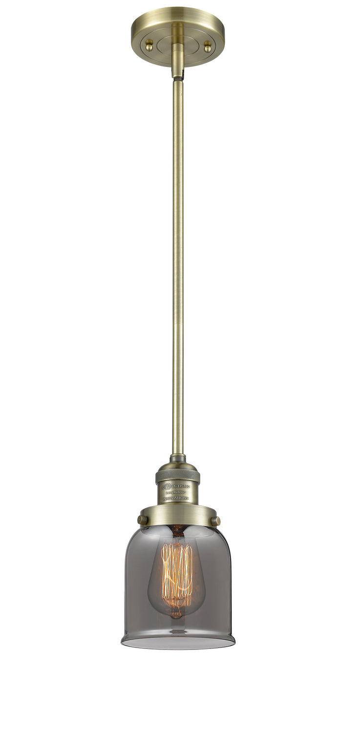 Innovations 201S-AB-G53 One Light Mini Pendant, Antique Brass