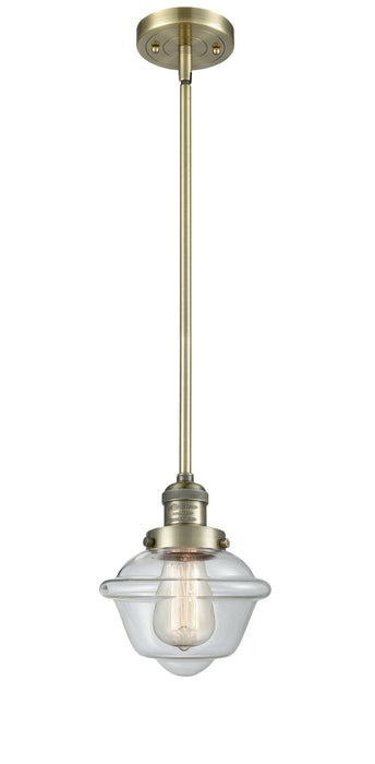 Innovations 201S-AB-G532 One Light Mini Pendant, Antique Brass
