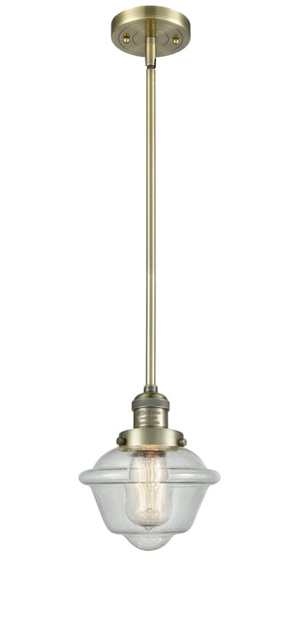 Innovations 201S-AB-G534 One Light Mini Pendant, Antique Brass