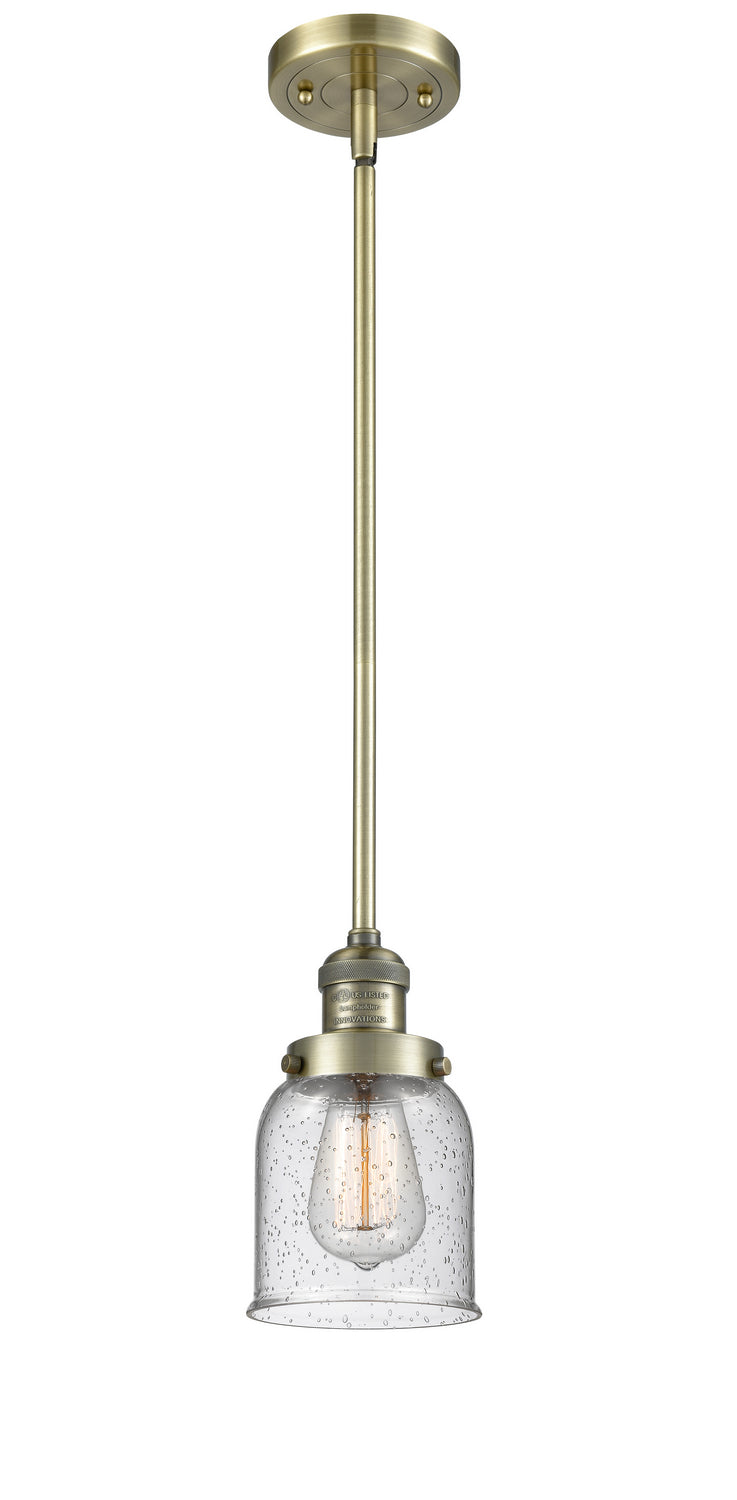 Innovations 201S-AB-G54 One Light Mini Pendant, Antique Brass