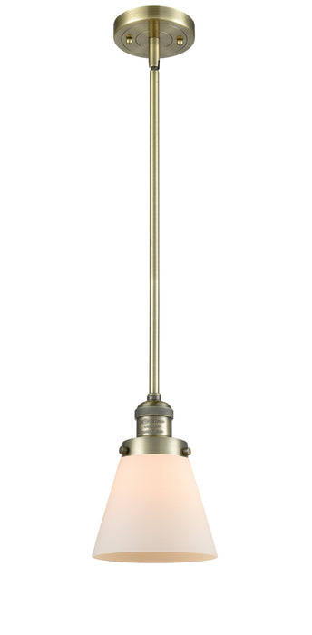 Innovations 201S-AB-G61 One Light Mini Pendant, Antique Brass