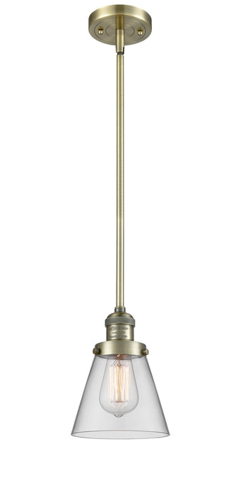 Innovations 201S-AB-G62 One Light Mini Pendant, Antique Brass
