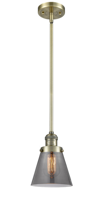 Innovations 201S-AB-G63 One Light Mini Pendant, Antique Brass