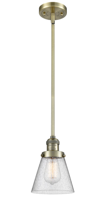 Innovations 201S-AB-G64 One Light Mini Pendant, Antique Brass