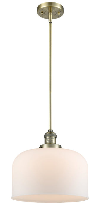 Innovations 201S-AB-G71-L One Light Mini Pendant, Antique Brass