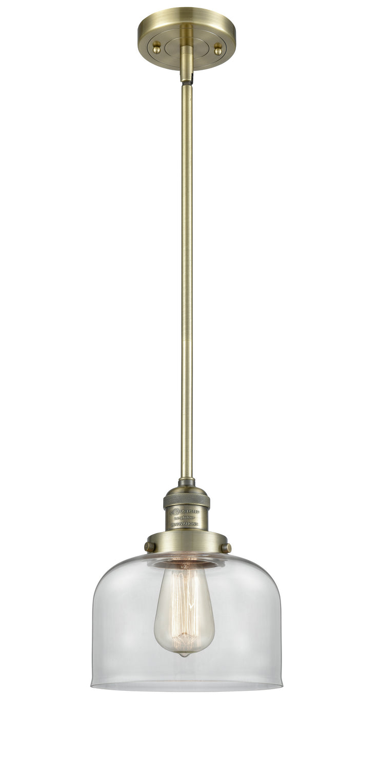 Innovations 201S-AB-G72 One Light Mini Pendant, Antique Brass