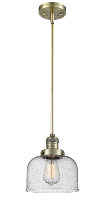 Innovations 201S-AB-G74 One Light Mini Pendant, Antique Brass