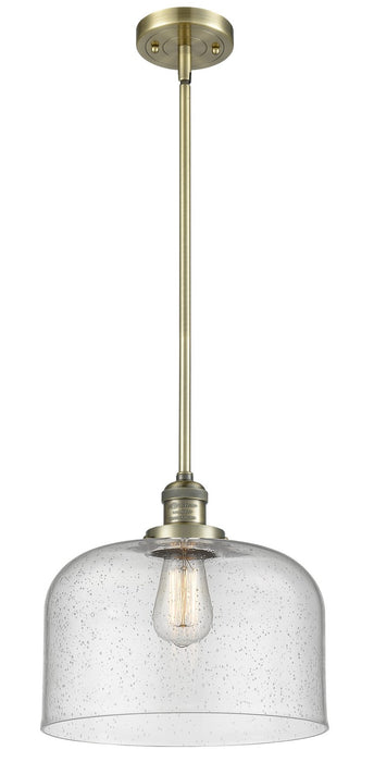 Innovations 201S-AB-G74-L One Light Mini Pendant, Antique Brass