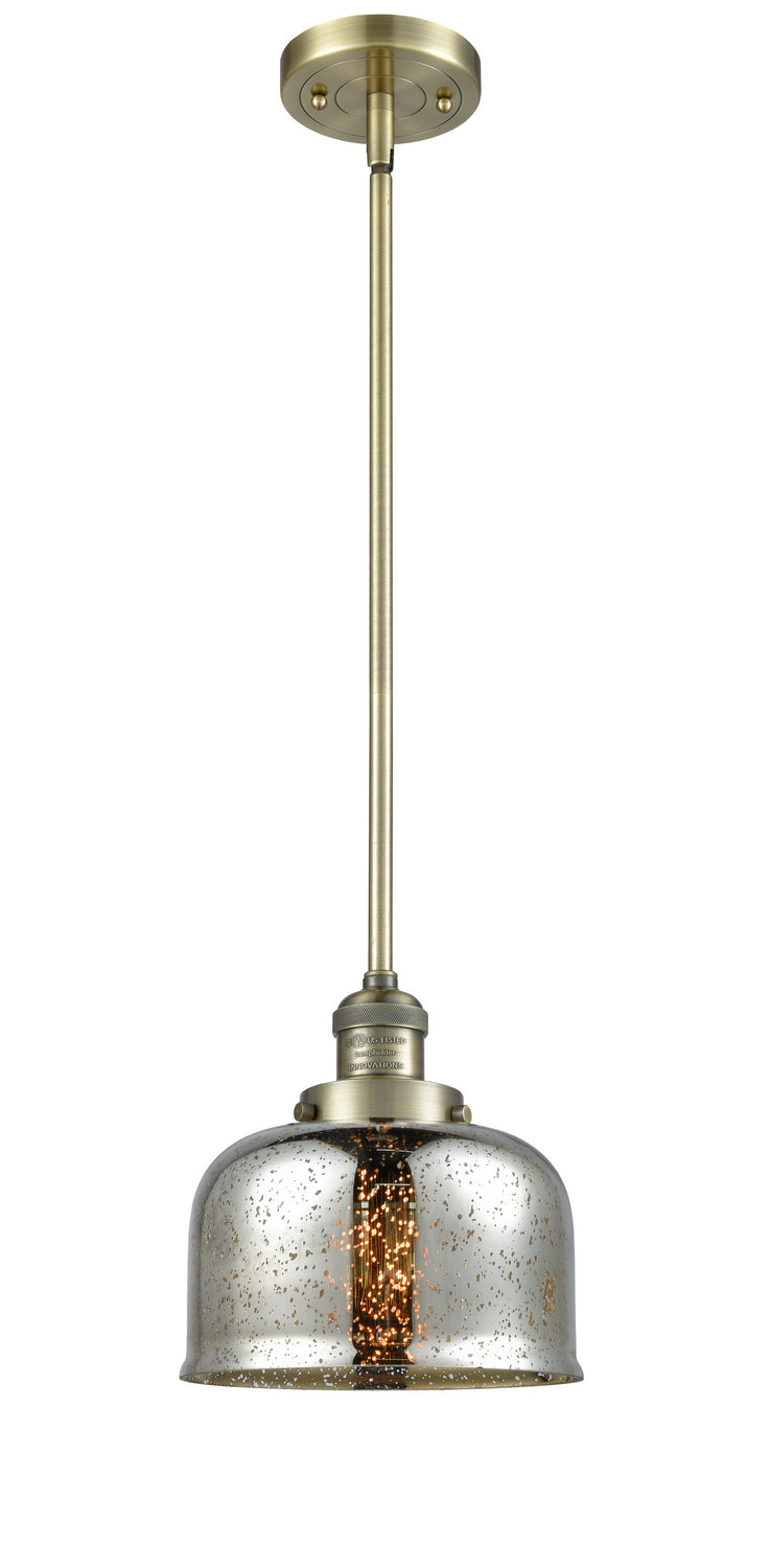 Innovations 201S-AB-G78 One Light Mini Pendant, Antique Brass