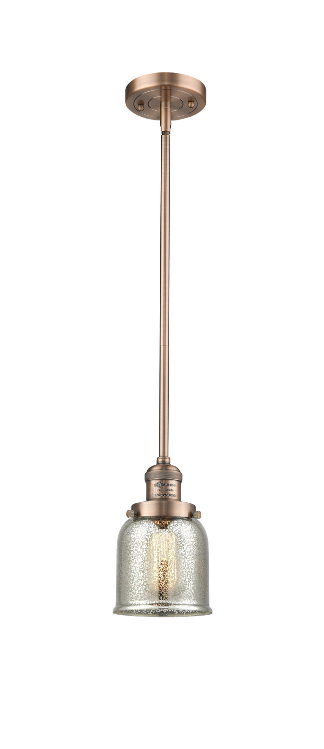 Innovations 201S-AC-G58 One Light Mini Pendant, Antique Copper