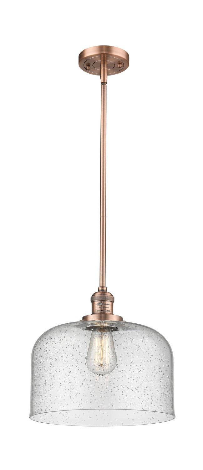 Innovations 201S-AC-G74-L One Light Mini Pendant, Antique Copper