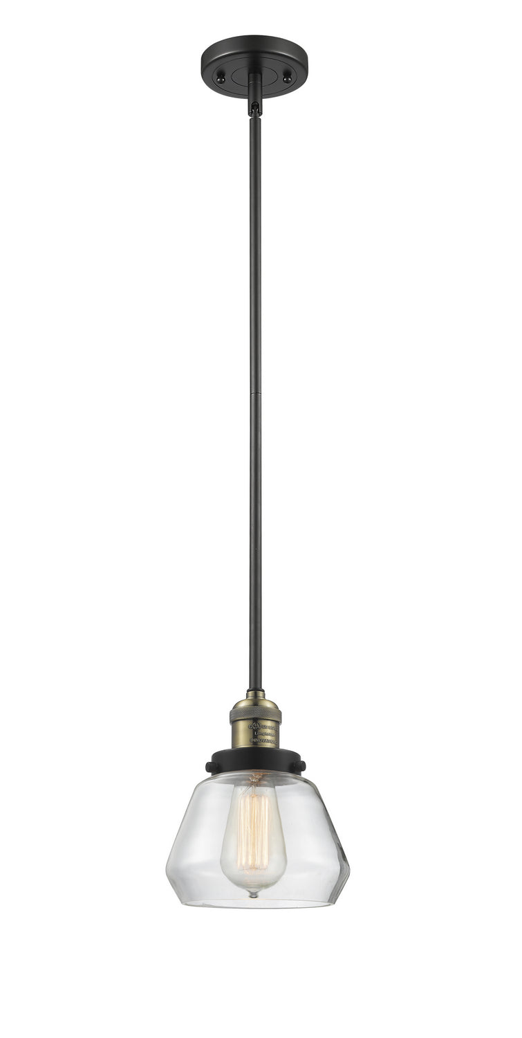 Innovations 201S-BAB-G172 One Light Mini Pendant, Black Antique Brass
