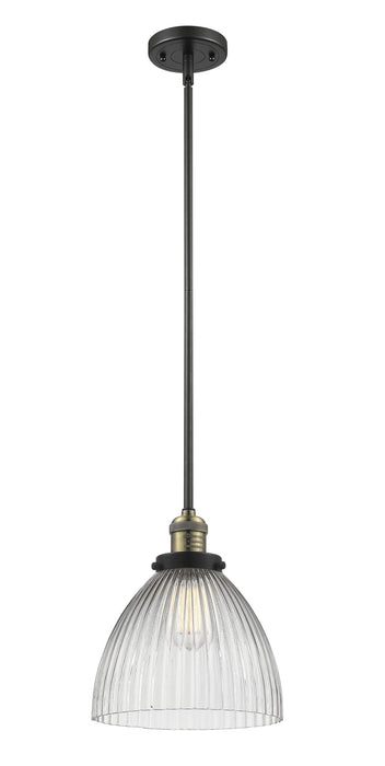 Innovations 201S-BAB-G222 One Light Mini Pendant, Black Antique Brass