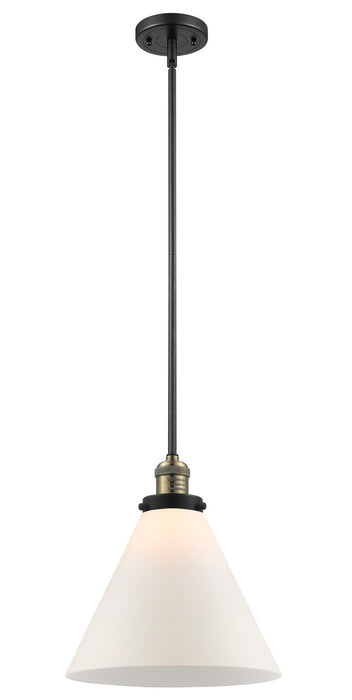 Innovations 201S-BAB-G41-L One Light Mini Pendant, Black Antique Brass