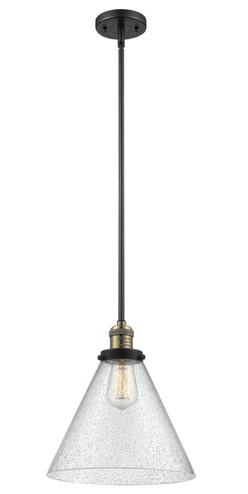 Innovations 201S-BAB-G44-L One Light Mini Pendant, Black Antique Brass