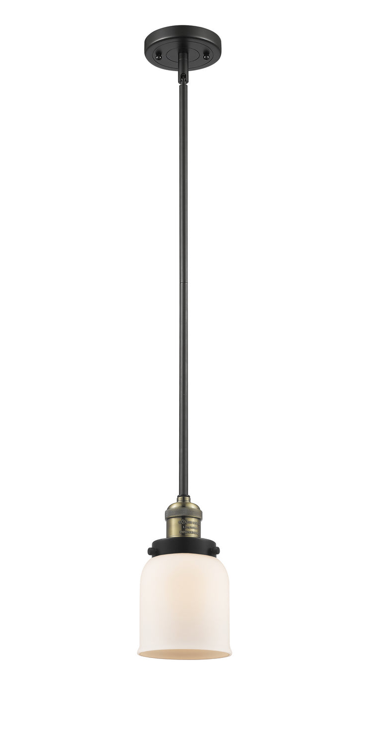 Innovations 201S-BAB-G51 One Light Mini Pendant, Black Antique Brass