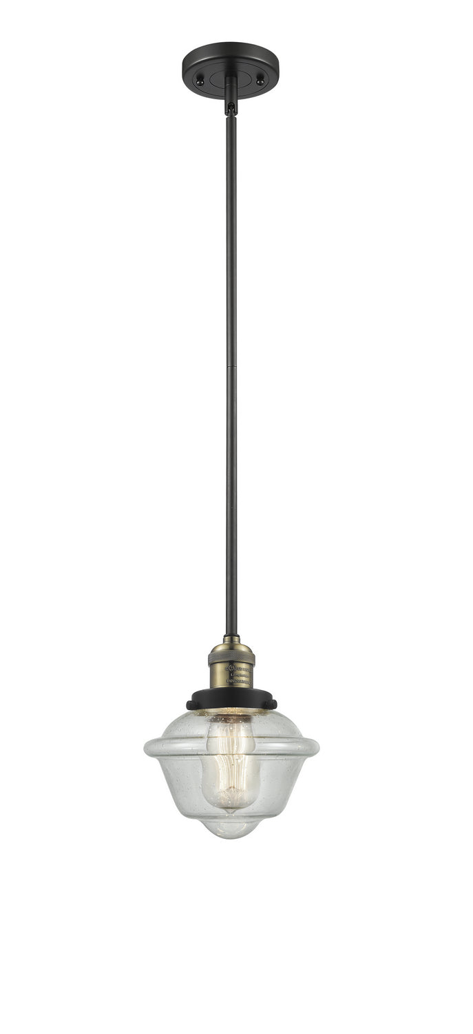 Innovations 201S-BAB-G534 One Light Mini Pendant, Black Antique Brass