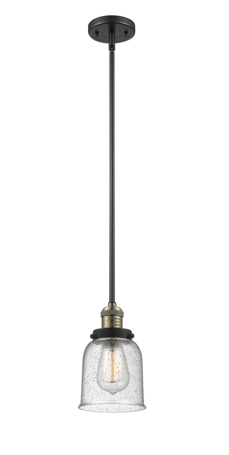 Innovations 201S-BAB-G54 One Light Mini Pendant, Black Antique Brass