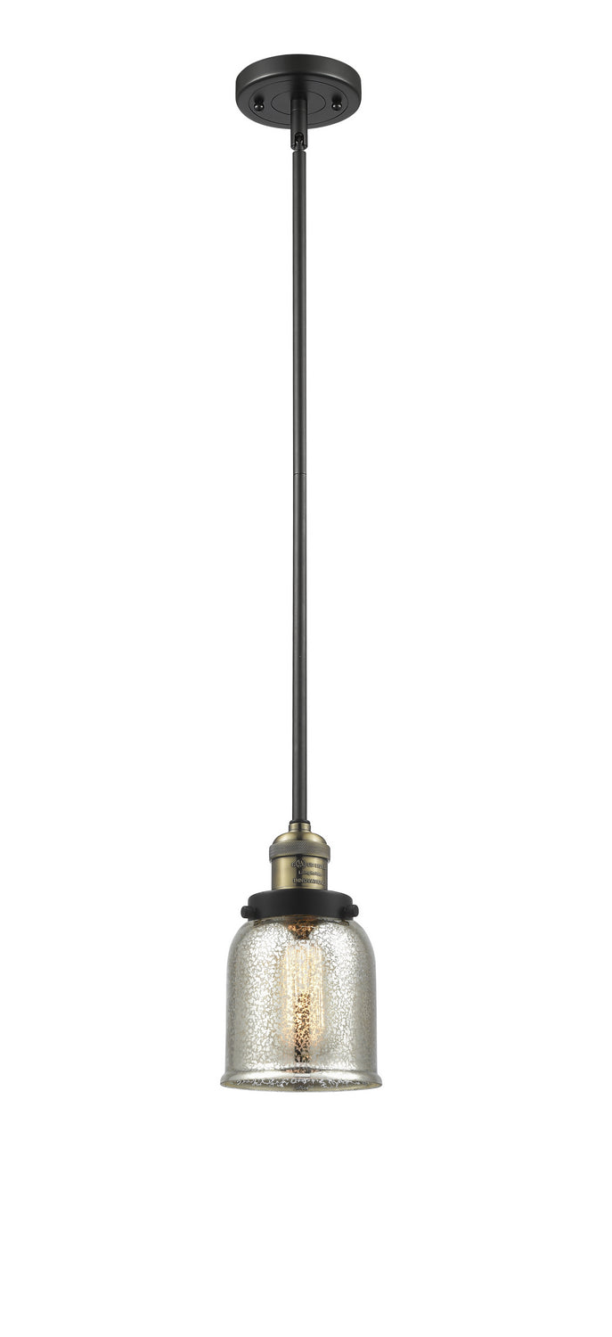 Innovations 201S-BAB-G58 One Light Mini Pendant, Black Antique Brass
