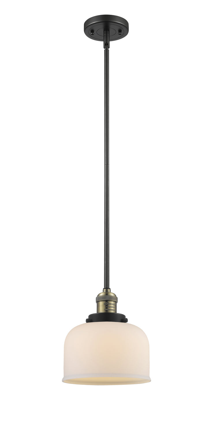 Innovations 201S-BAB-G71 One Light Mini Pendant, Black Antique Brass